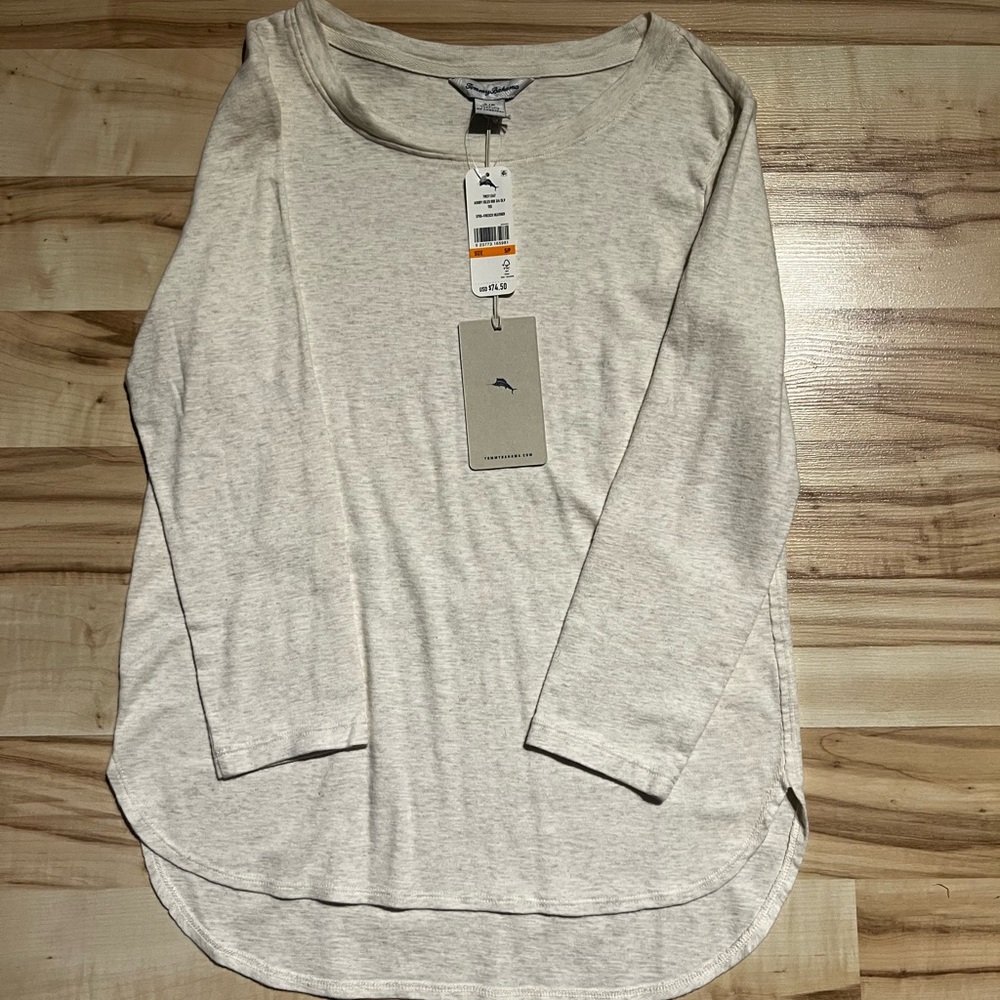 Tommy Bahama Ashby Isles Rib 3/4 SLV Tee Size Small